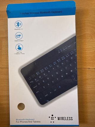 Teclado Bluetooth ELEMAX Negro nuevo sin uso!