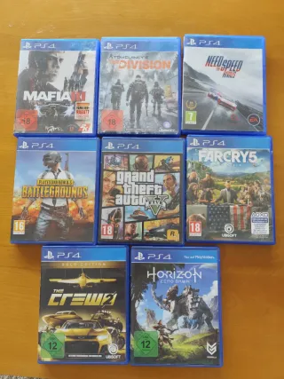 Lote 8 Juegos PS4: Mafia III, Division, NFS, PUBG,