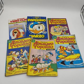 almanacco di topolino / paperino 6pz riviste fumet