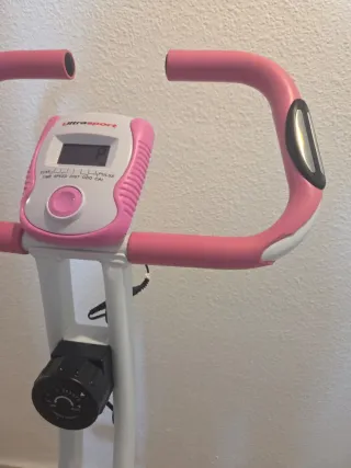 Bicicleta Estática Plegable Rosa