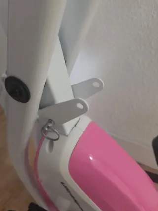 Bicicleta Estática Plegable Rosa