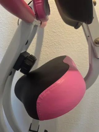 Bicicleta Estática Plegable Rosa