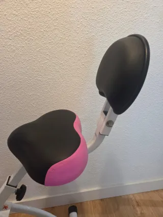 Bicicleta Estática Plegable Rosa