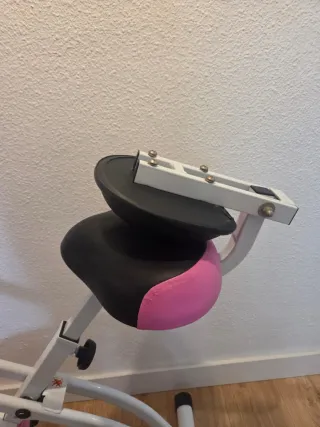 Bicicleta Estática Plegable Rosa