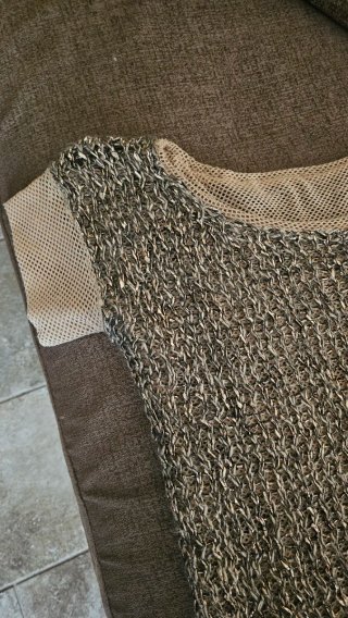 Maglia donna beige/grigia