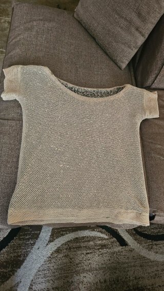 Maglia donna beige/grigia