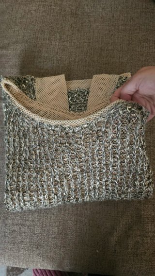 Maglia donna beige/grigia