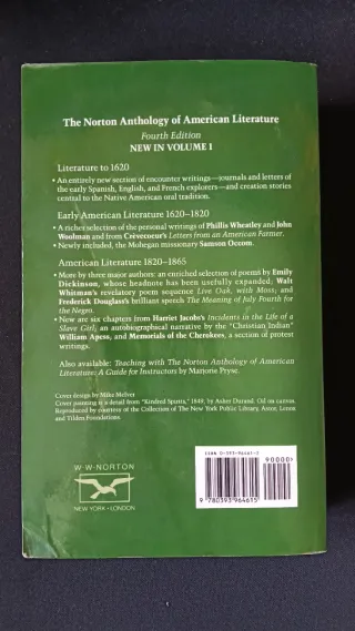 The Norton Anthology of American Literature 4th ed