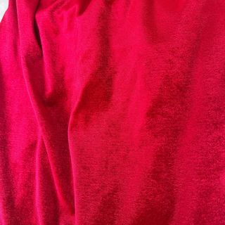 Vestido largo rojo terciopelo ZARA