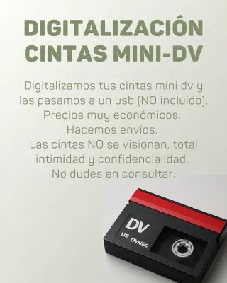 Digitalización Cintas Mini DV