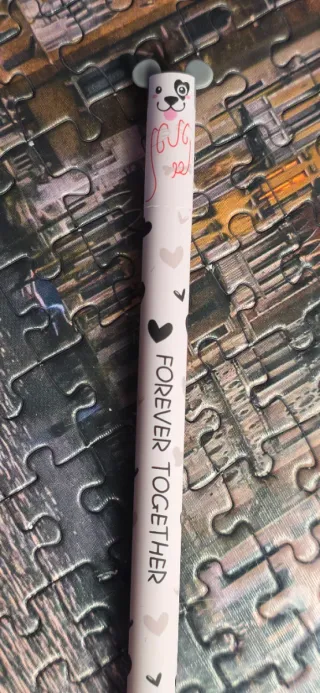 Penna cancellabile cane San Valentino simile