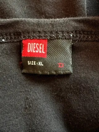T-shirt Diesel Uomo XL Serafino Cotone Vintage