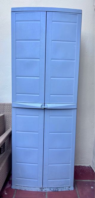 Armario exterior resina de plástico gris