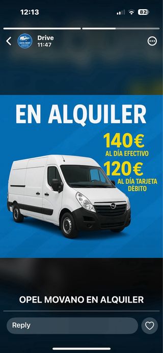 Alquiler de furgonetas sin reserva