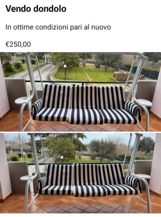 Dondolo da esterno 3 posti