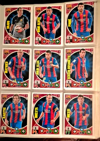 Colección Cromos Liga BBVA Adrenalyn 2014-15.