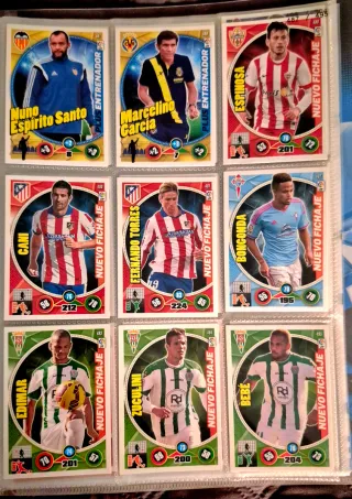 Colección Cromos Liga BBVA Adrenalyn 2014-15.