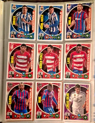 Colección Cromos Liga BBVA Adrenalyn 2014-15.