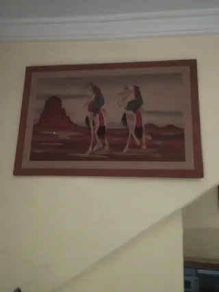Cuadro de arena estilo árabe