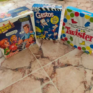 Lote 3 Juegos Mesa: Gestos, Twister, Verdad