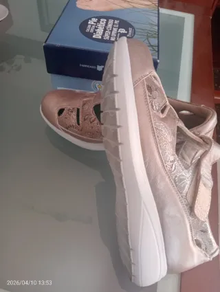 Zapatos Pinosos Pie Diabético Oro/Plata