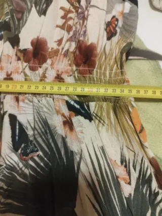 Vestido H&M Estampado Flores y Mariposas Talla 4XL