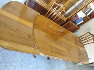 Mesa Comedor antigua Luis XV Extensible