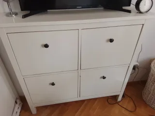 Zapatero Hemnes Blanco Ikea 4 Puertas