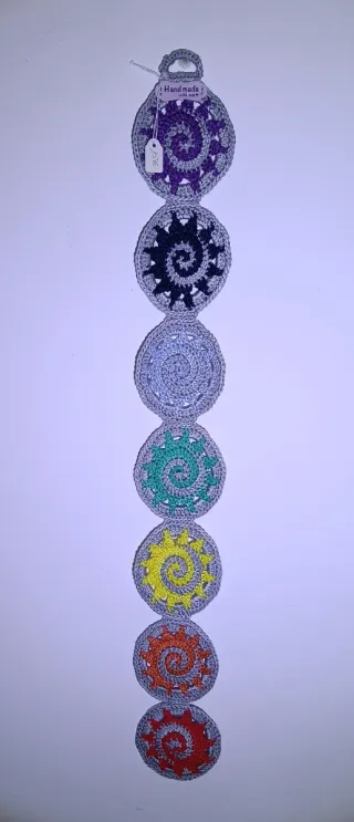 Colgante Chakras Crochet Hecho a Mano