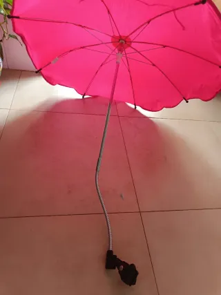 Sombrilla coche niña rosa