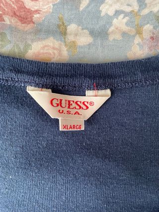 Guess Maglia Maniche Lunghe Vintage Blu