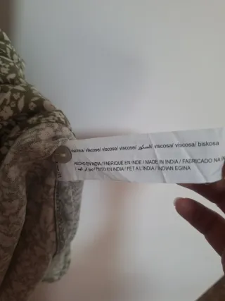 Vestido verde florecitas