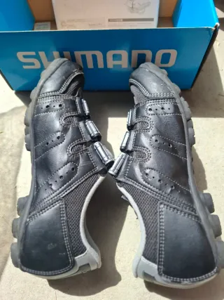 Zapatillas Ciclismo Negro y Plata