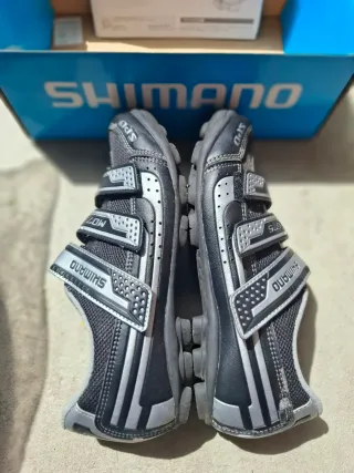 Zapatillas Ciclismo Negro y Plata