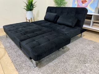 Sofá Cama Chaise Longue Negro