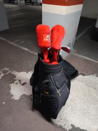 Juego  maletas golf vintage