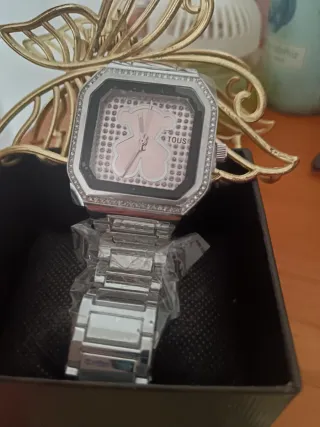 Reloj Tous Oso Dorado y Plateado