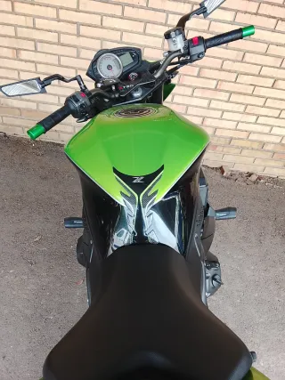 Kawasaki Z750 Naked Verde/Negra