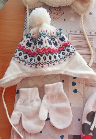 Conjuntos gorros-guantes bebé invierno 12-24 meses
