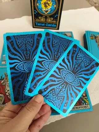 Tarot Azul Dorado Premium