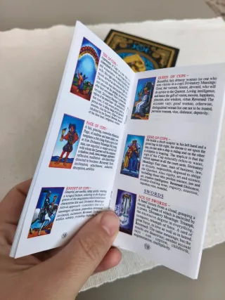 Tarot Azul Dorado Premium