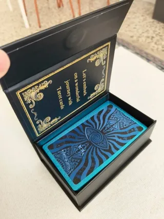 Tarot Azul Dorado Premium
