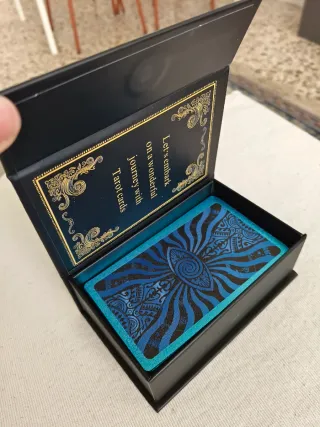 Tarot Azul Dorado Premium