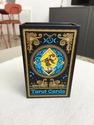 Tarot Azul Dorado Premium