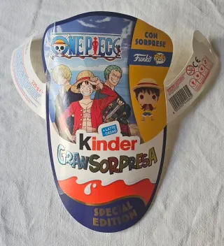 Cartoncino Uovo Kinder Gran Sorpresa One Piece