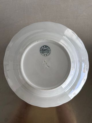 Plato Cartuja Picman Porcelana Diseño Clásico