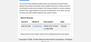 Guitarra Fender zurda