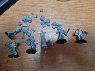 Lote Figuras Marines Espaciales Metal