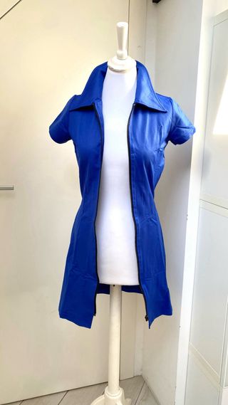 Abito sexy vintage con zip frontale