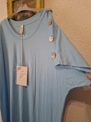 Vestido largo azul talla XXL